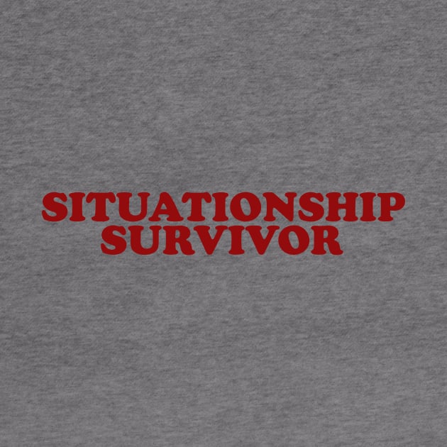 Funny Y2K Meme TShirt Situationship Survivor Shirt 2000's Style Joke Tee, Gift by Hamza Froug